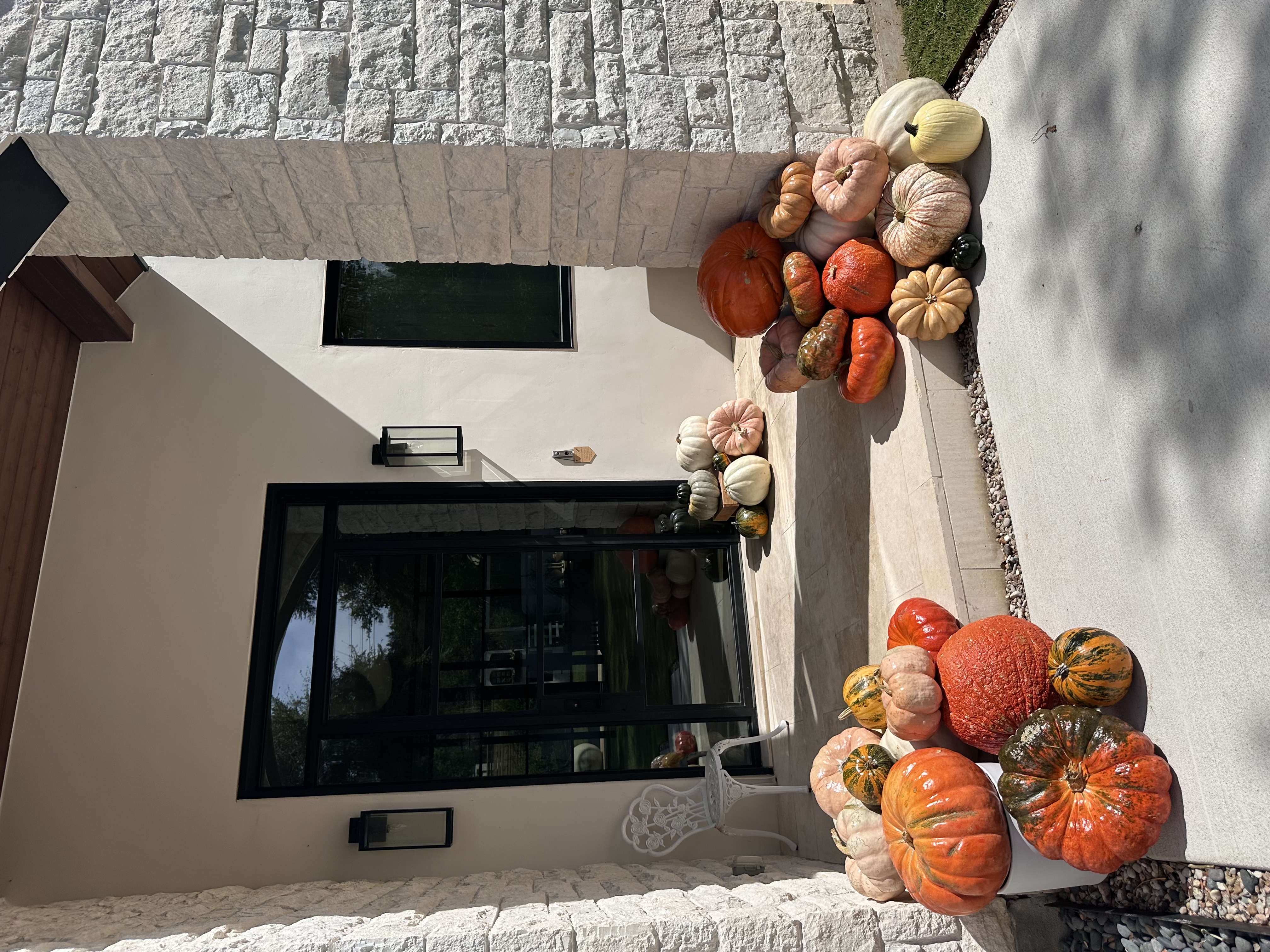 pumpkins at the porch